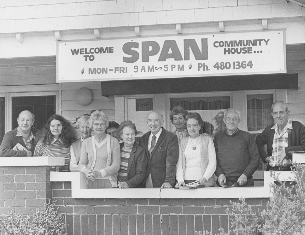 This is a photo of the members of SPAN community house in Thornbury.